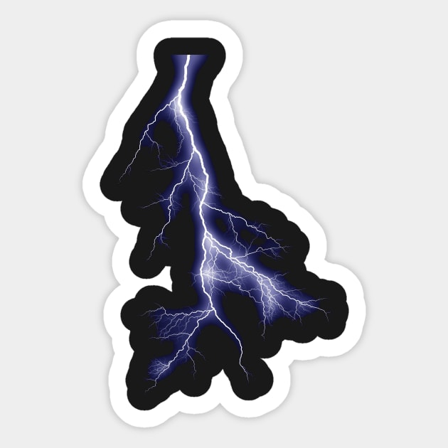 Lightning strikes Sticker by Joshua123awesome